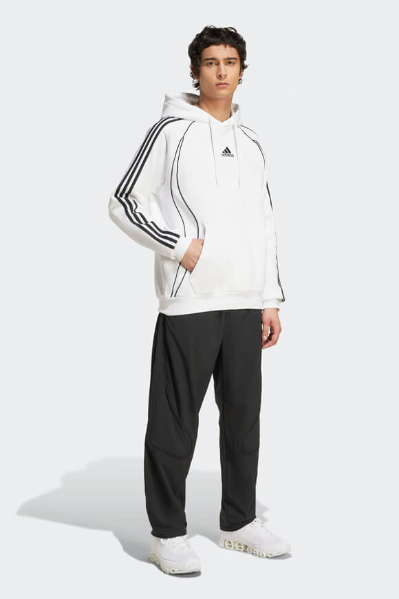 Teamgeist Kapuzensweatshirt - White + Black