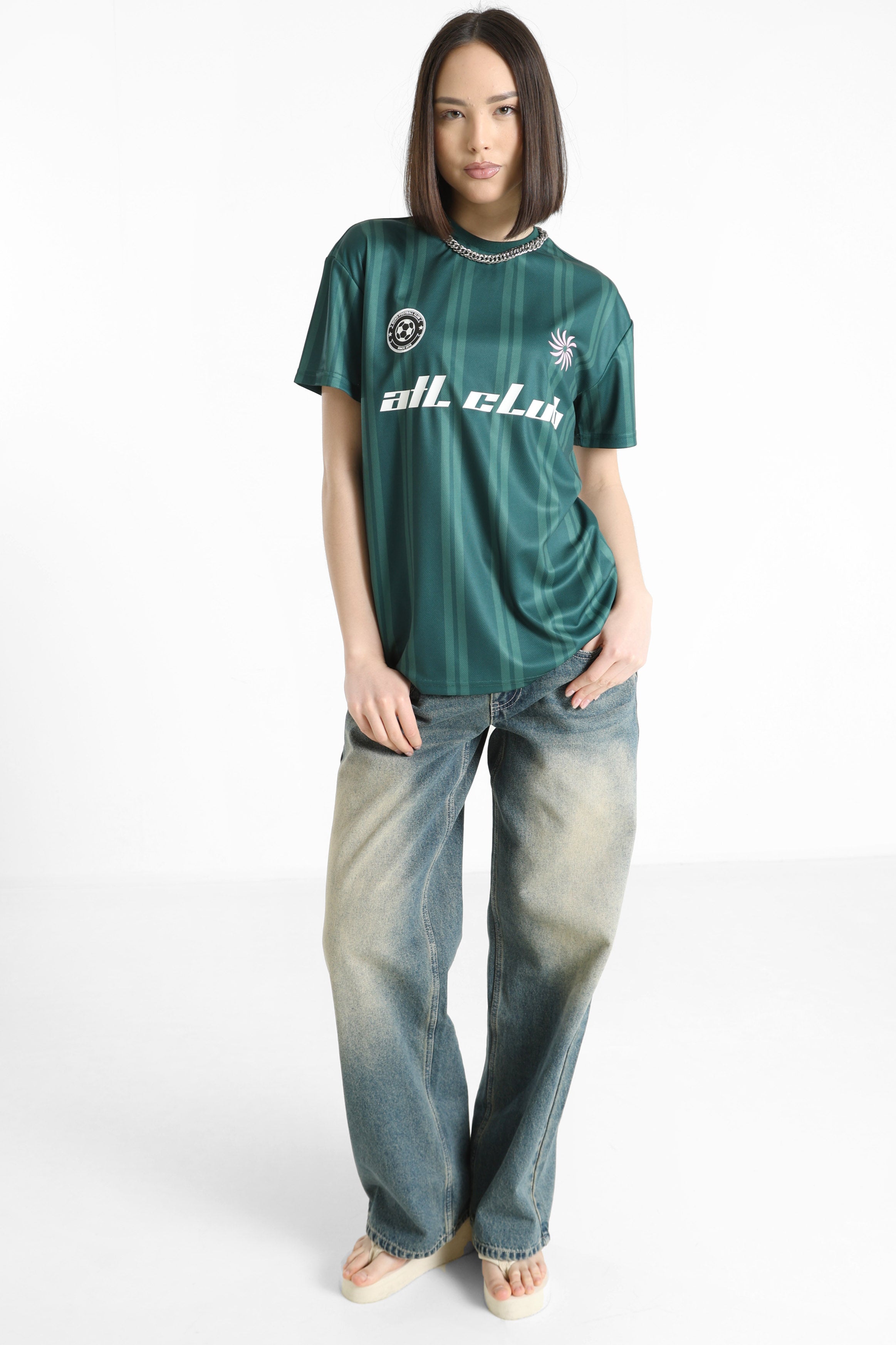 Oversize T-Shirt - Grün