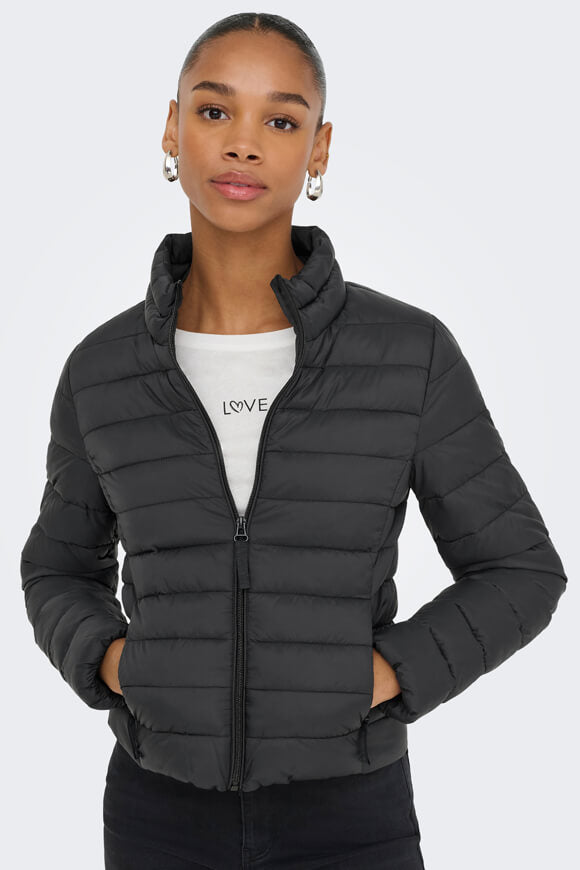 ONLTAHIA lightweight quilted jacket - Black