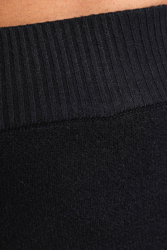 Wide Leg pantalon en tricot - Noir