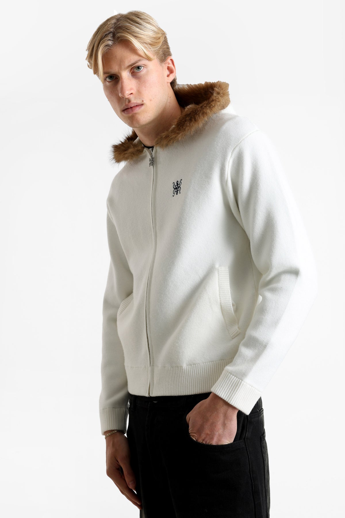 Strickjacke - Offwhite