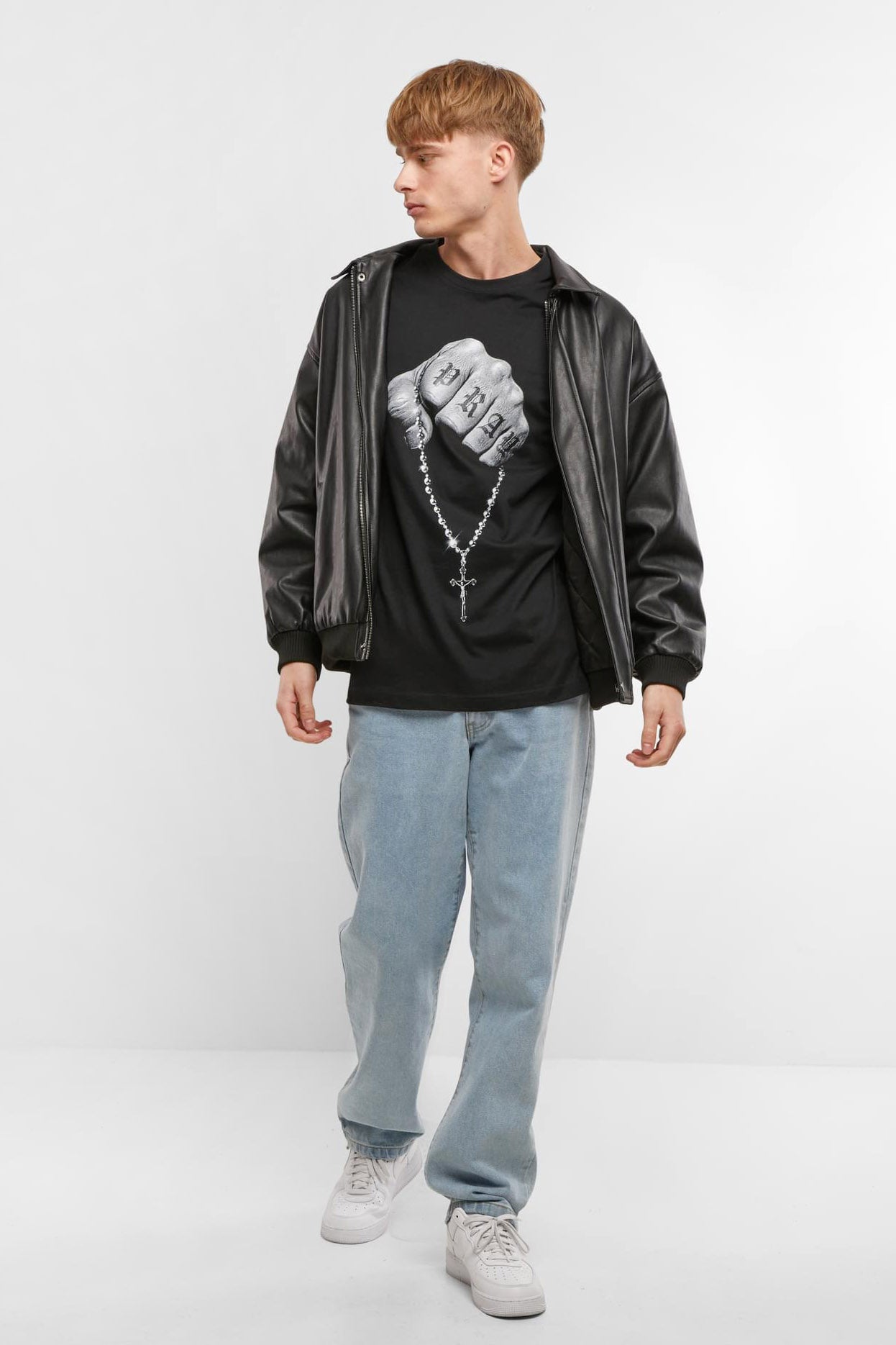Faith Meets Strength T-Shirt - Black