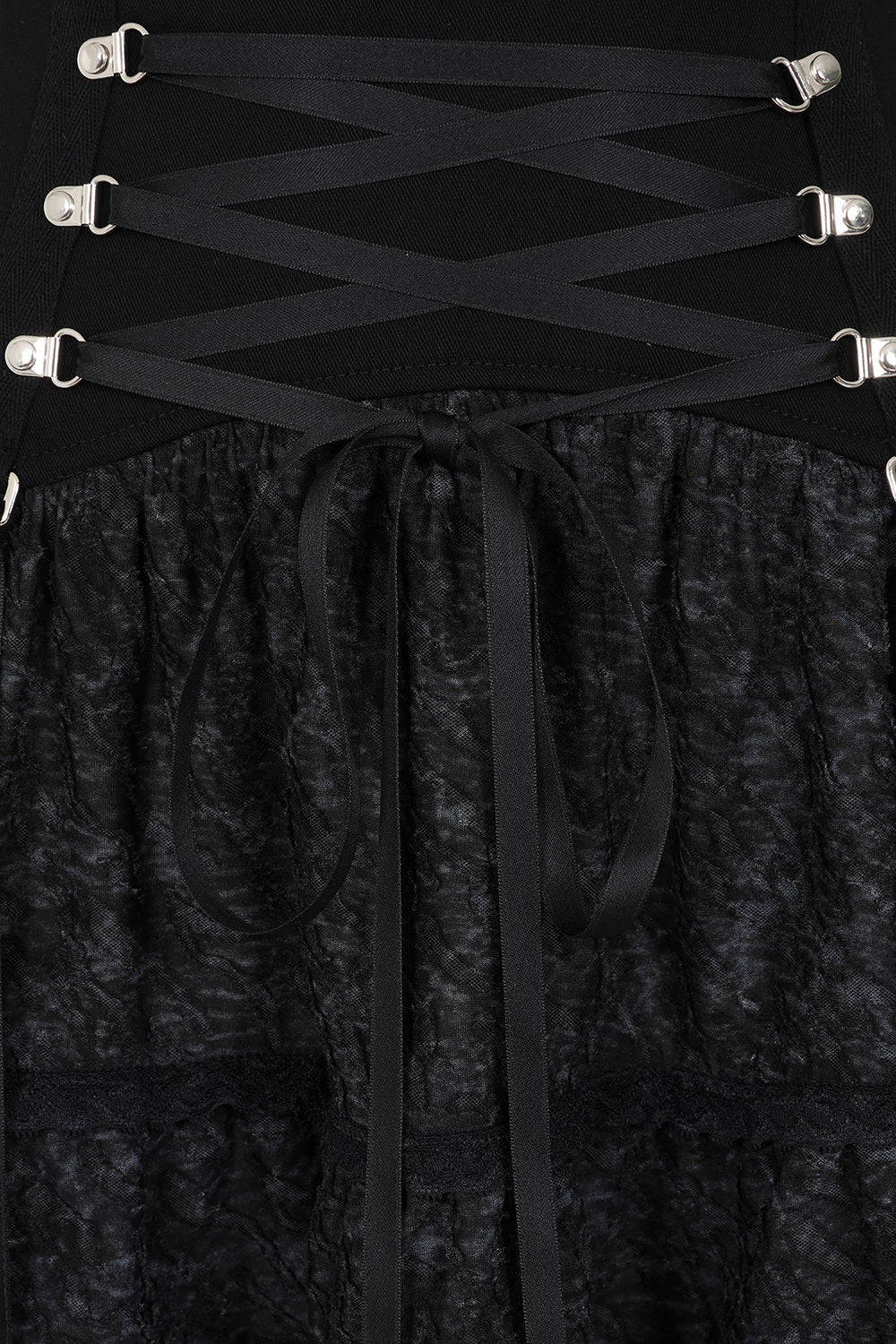 Strukturierter Minirock - Black