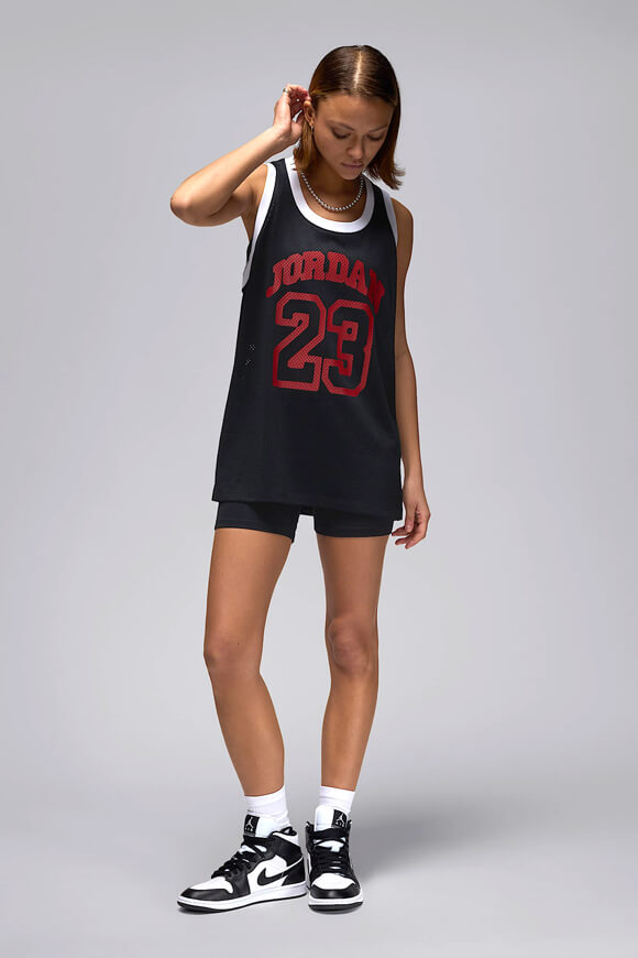 Top oversize in rete - Nero