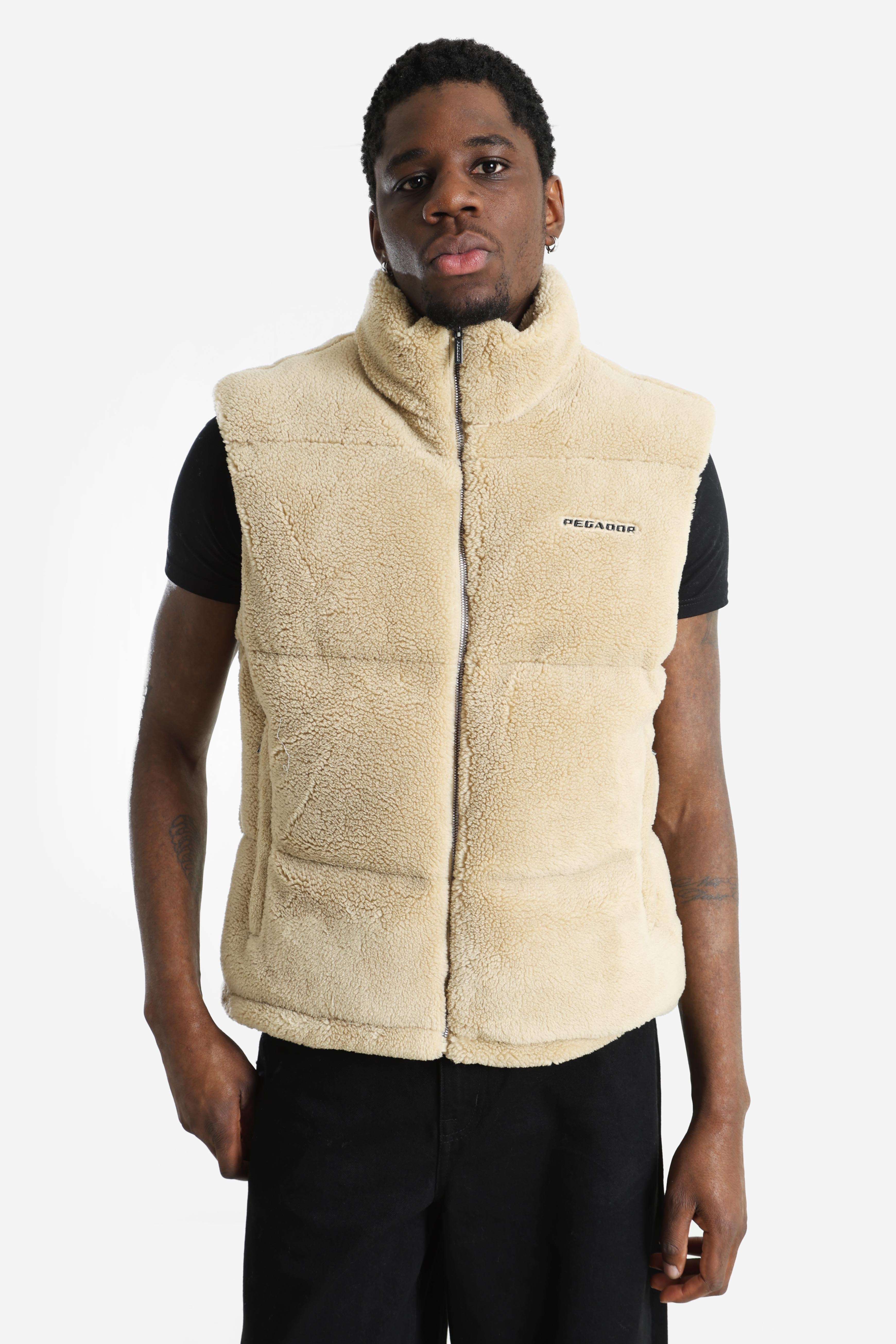 Landin Teddy Puffer Gilet - Sand