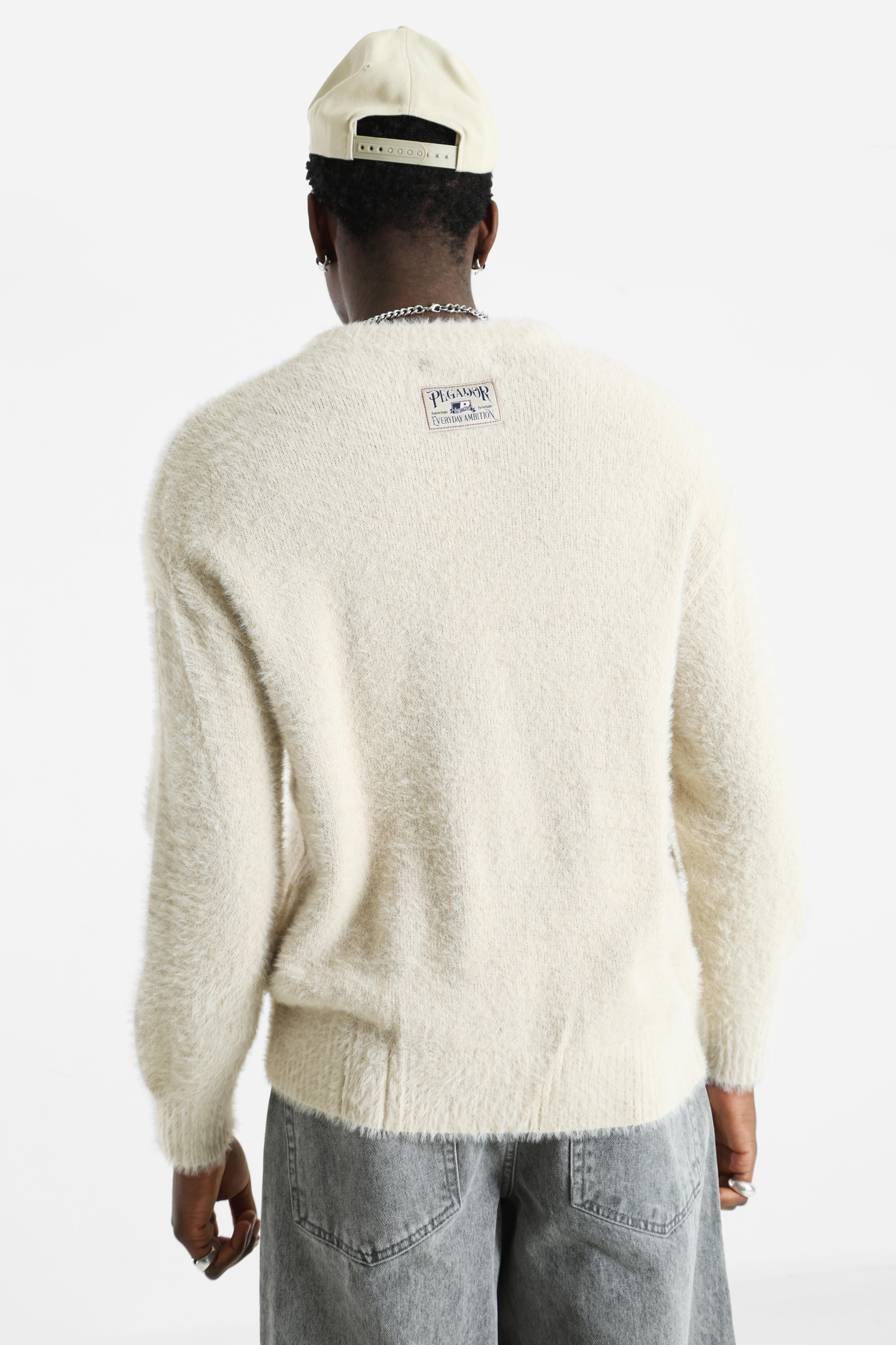 Vernen Hairy Strickpullover - Stone
