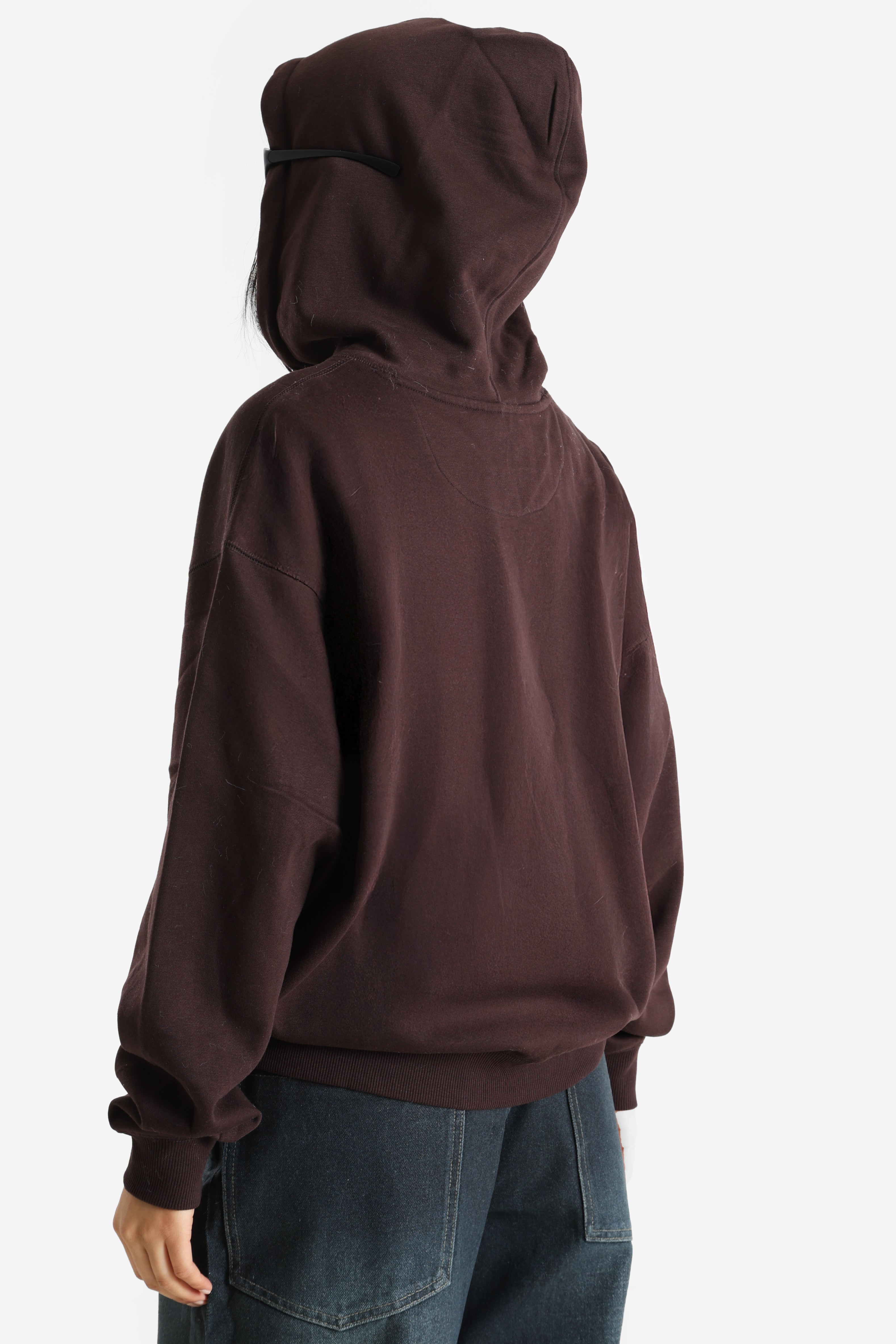 Sweatshirt à capuchon - Brun foncé