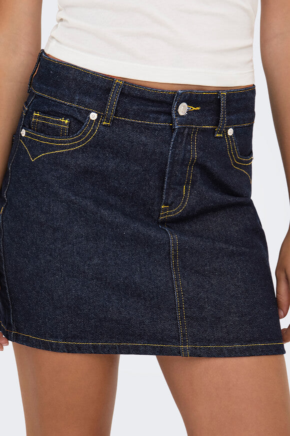 ONLJUICY Jeans mini skirt - Dark Blue Denim