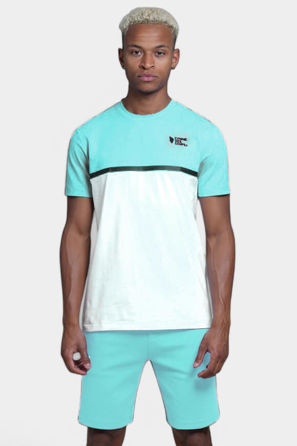 Everest T-Shirt - Blue Ocean + White