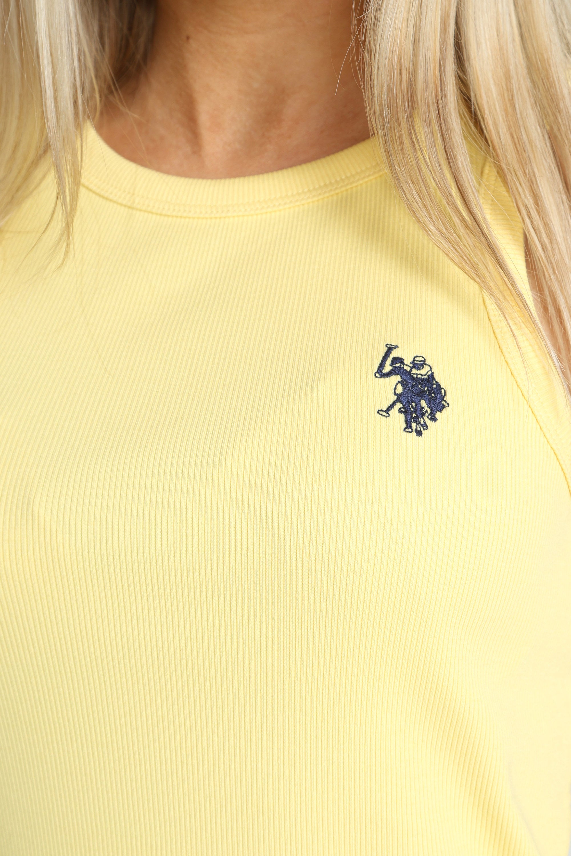 Jewel Geripptes Tanktop - Yellow