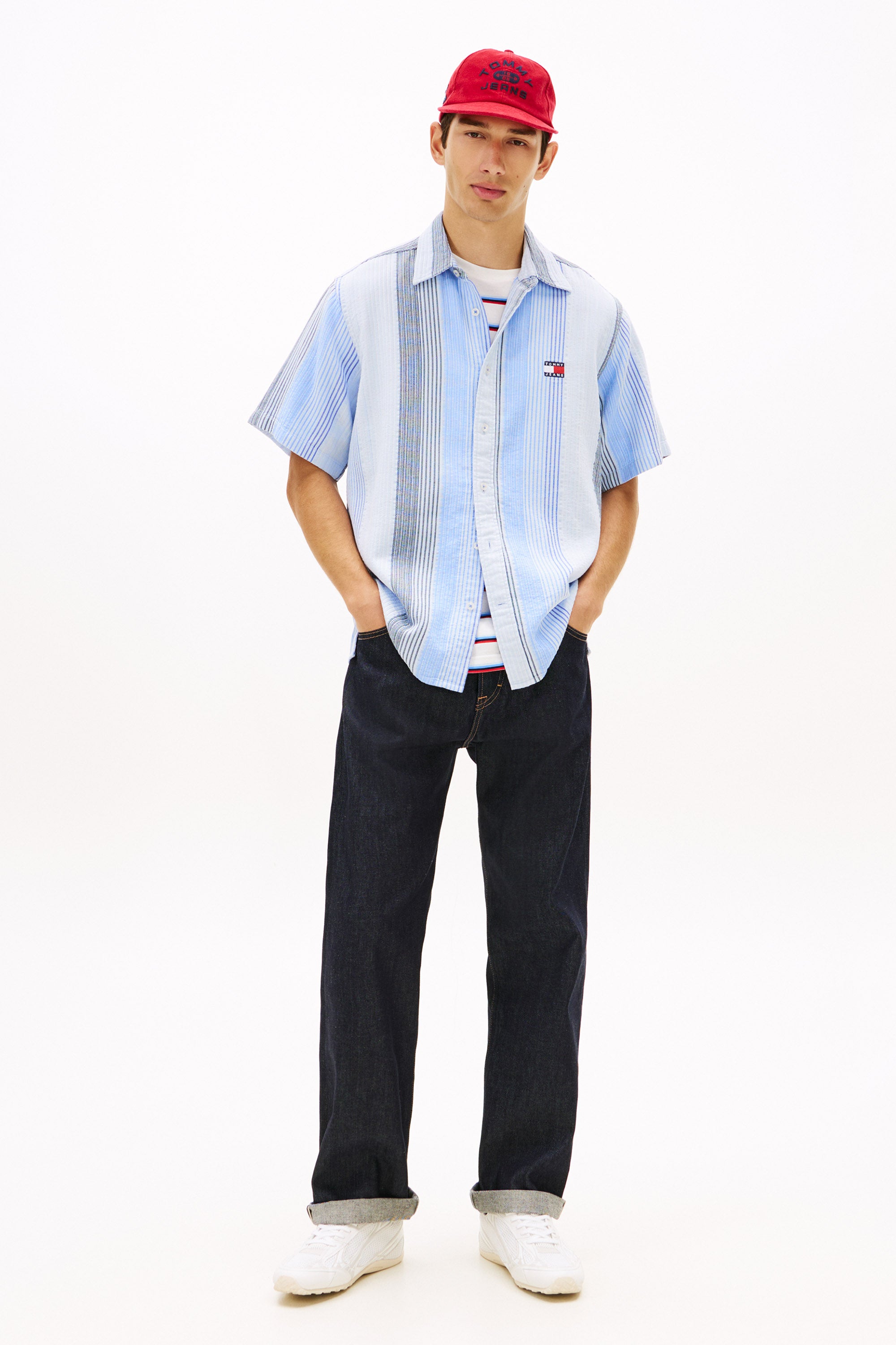 Strukturiertes Hemd - Sweet Blue