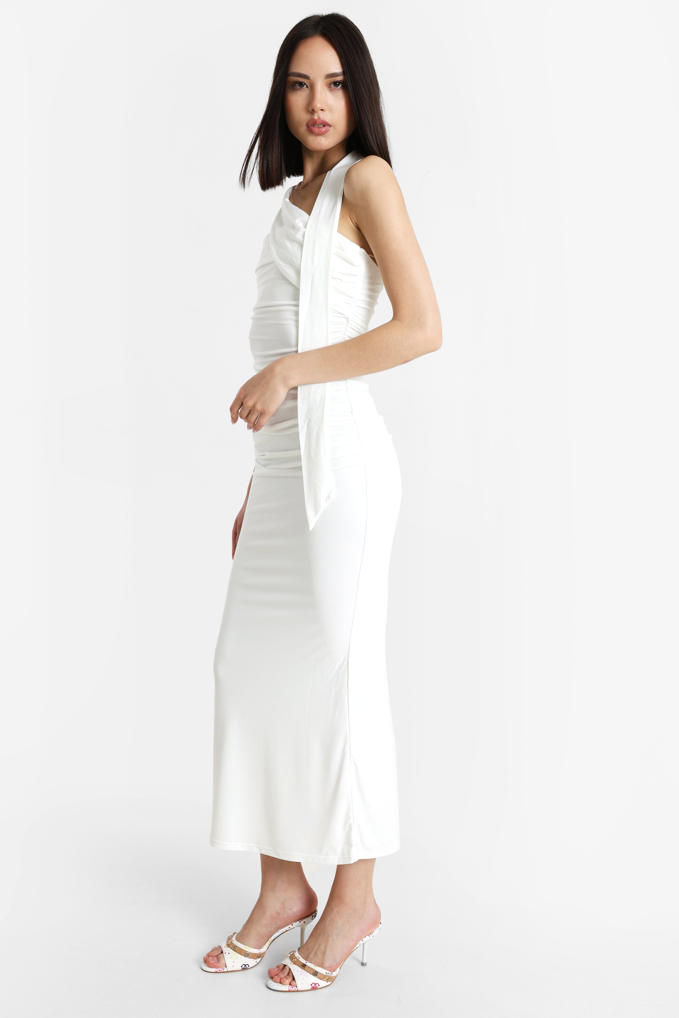 Long bandeau dress - Offwhite