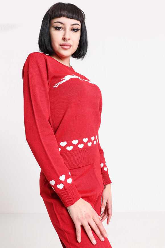 Christmas knitted sweater - Chili Pepper