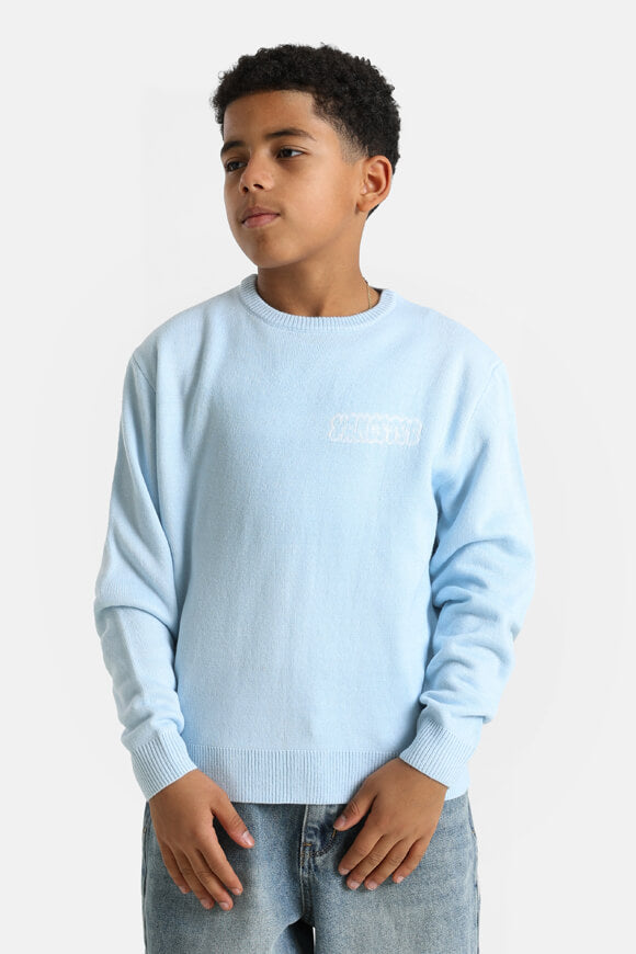 Pull en maille fine - Bleu clair