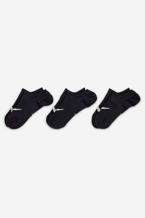 Lot de 3 paires de chaussettes invisibles - Noir