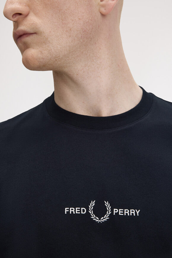 Embroidered T-Shirt - Navy