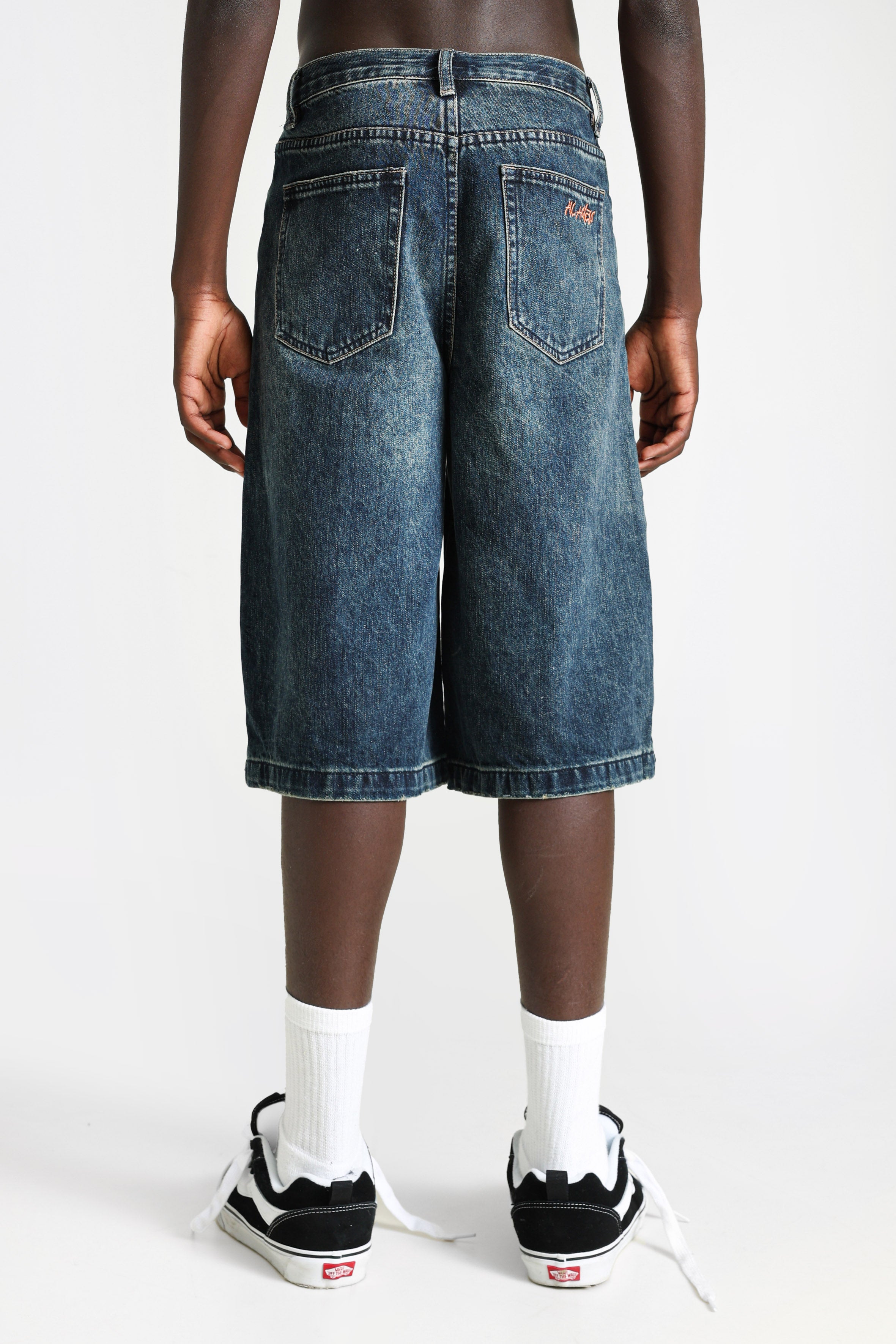 Denim bermuda shorts - Bleu délavé