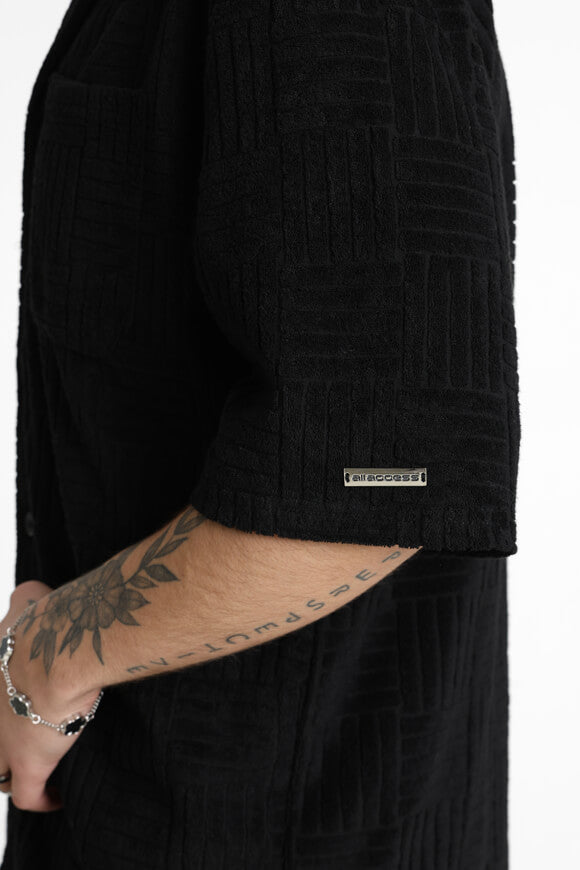 Camicia in spugna - Nero