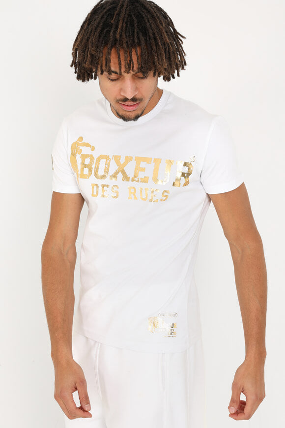 T-shirt - Blanc + Or