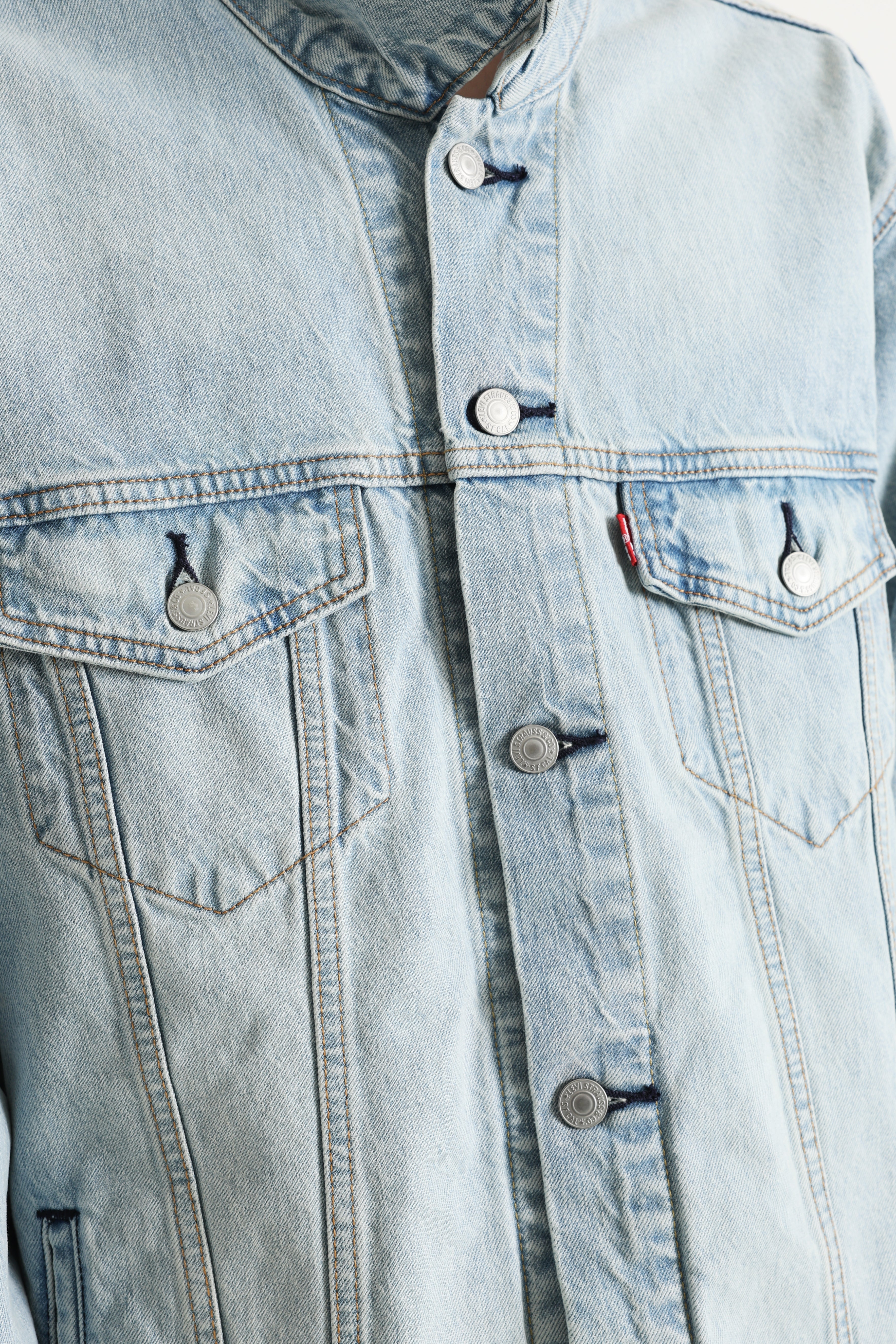 Jeansjacke - Light Wash Blue