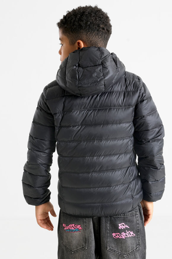 Leichte gesteppte Daunenjacke - Black