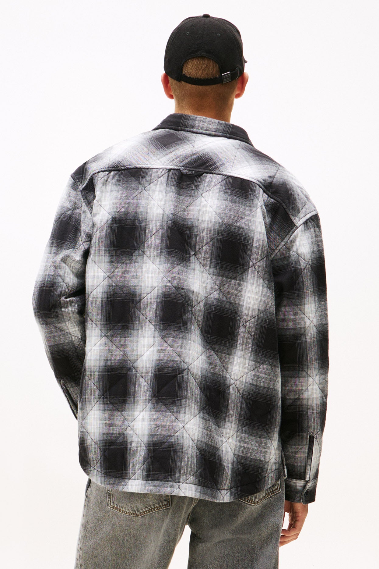 Oveshirt - Black + Check Quilted