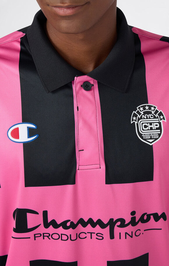 Loose long-sleeve shirt - Black + Pink