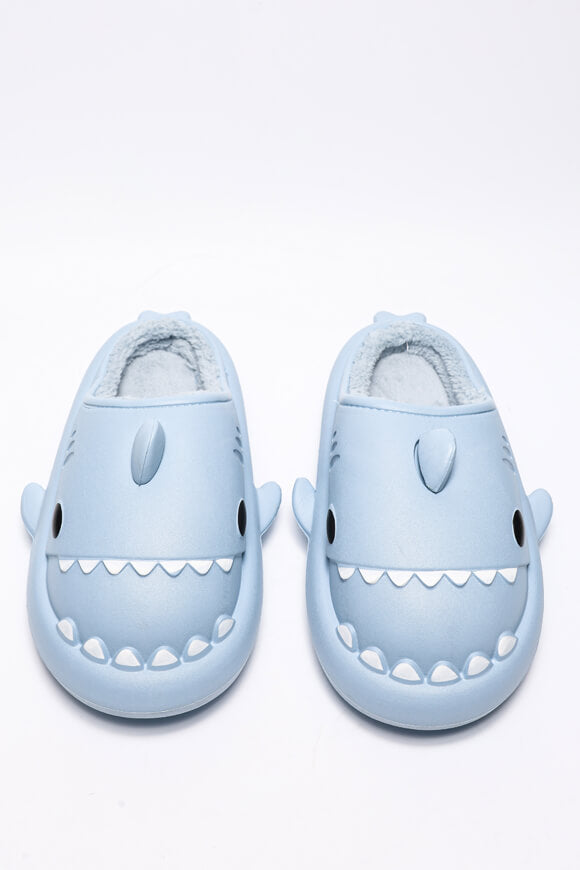 Pantoufles fourrées - Bleu clair
