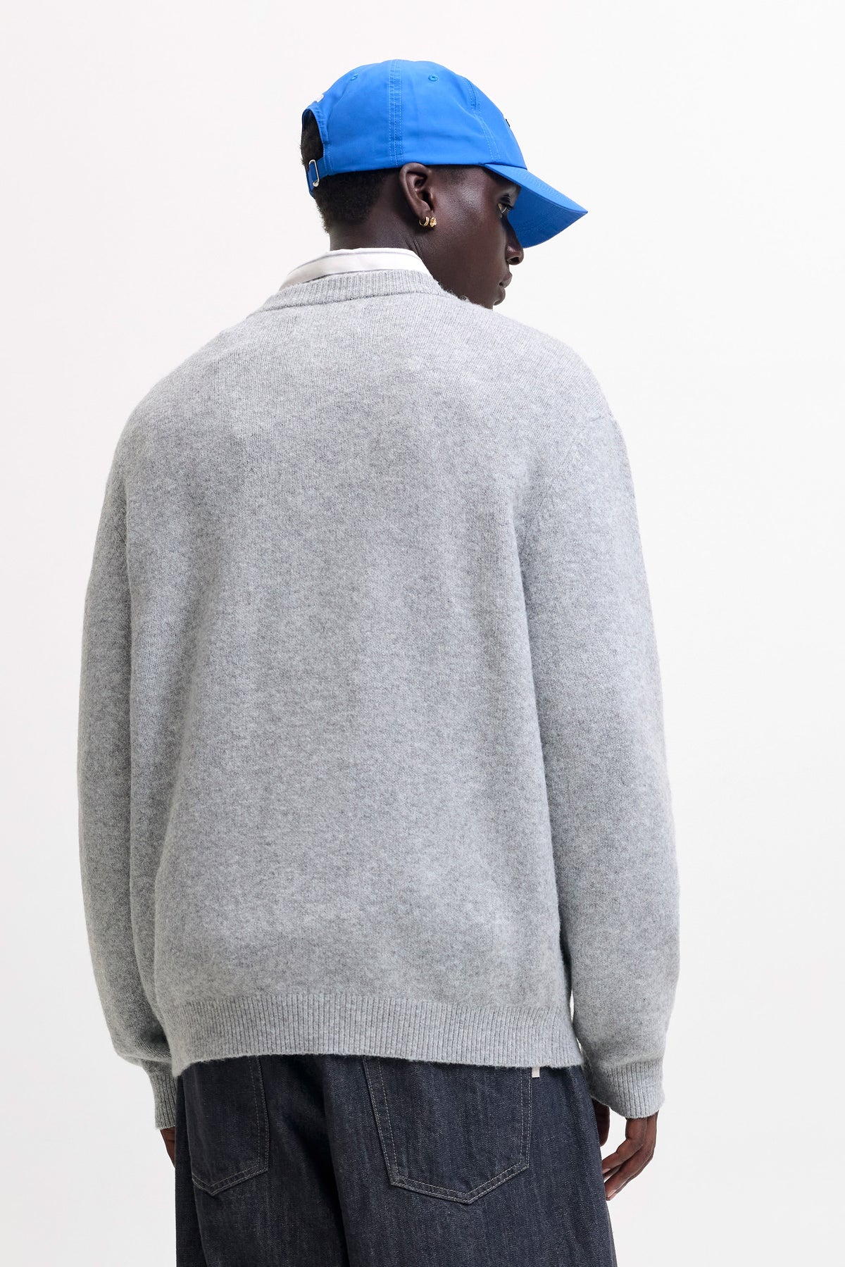 JCOLEGACY knitted sweater - Light Grey Melange