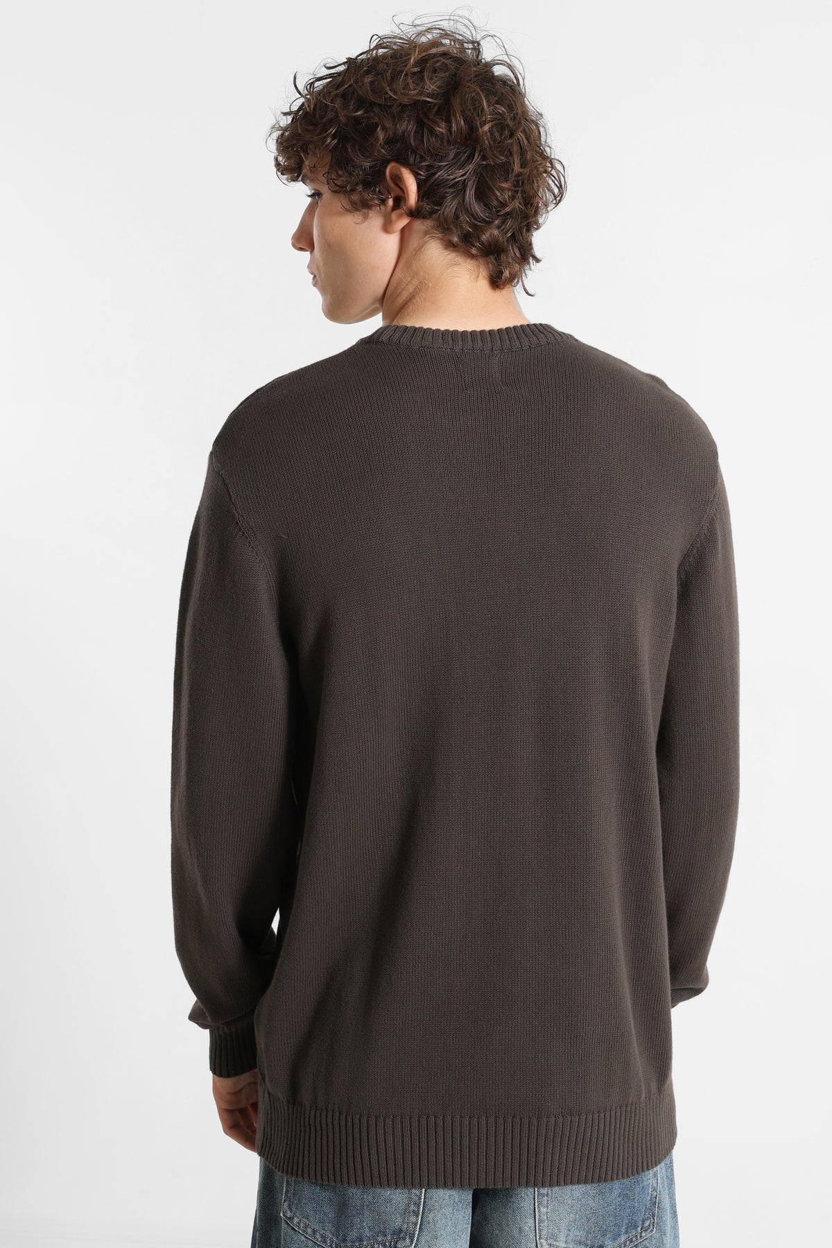 Feinstrickpullover - Coffee