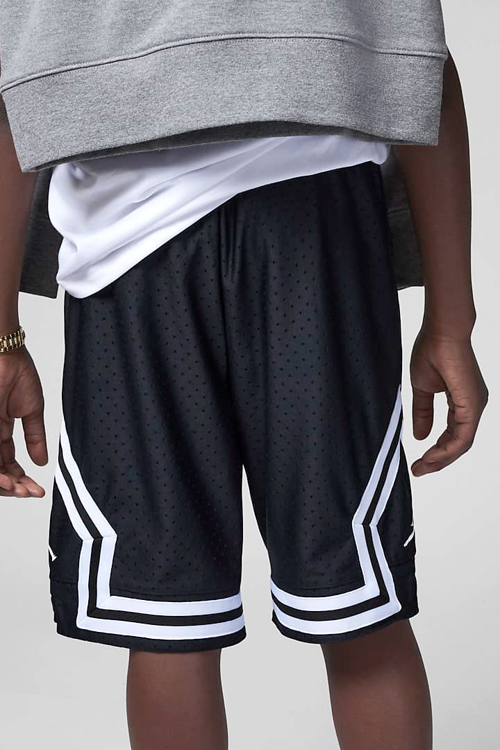 Diamond mesh shorts - Black