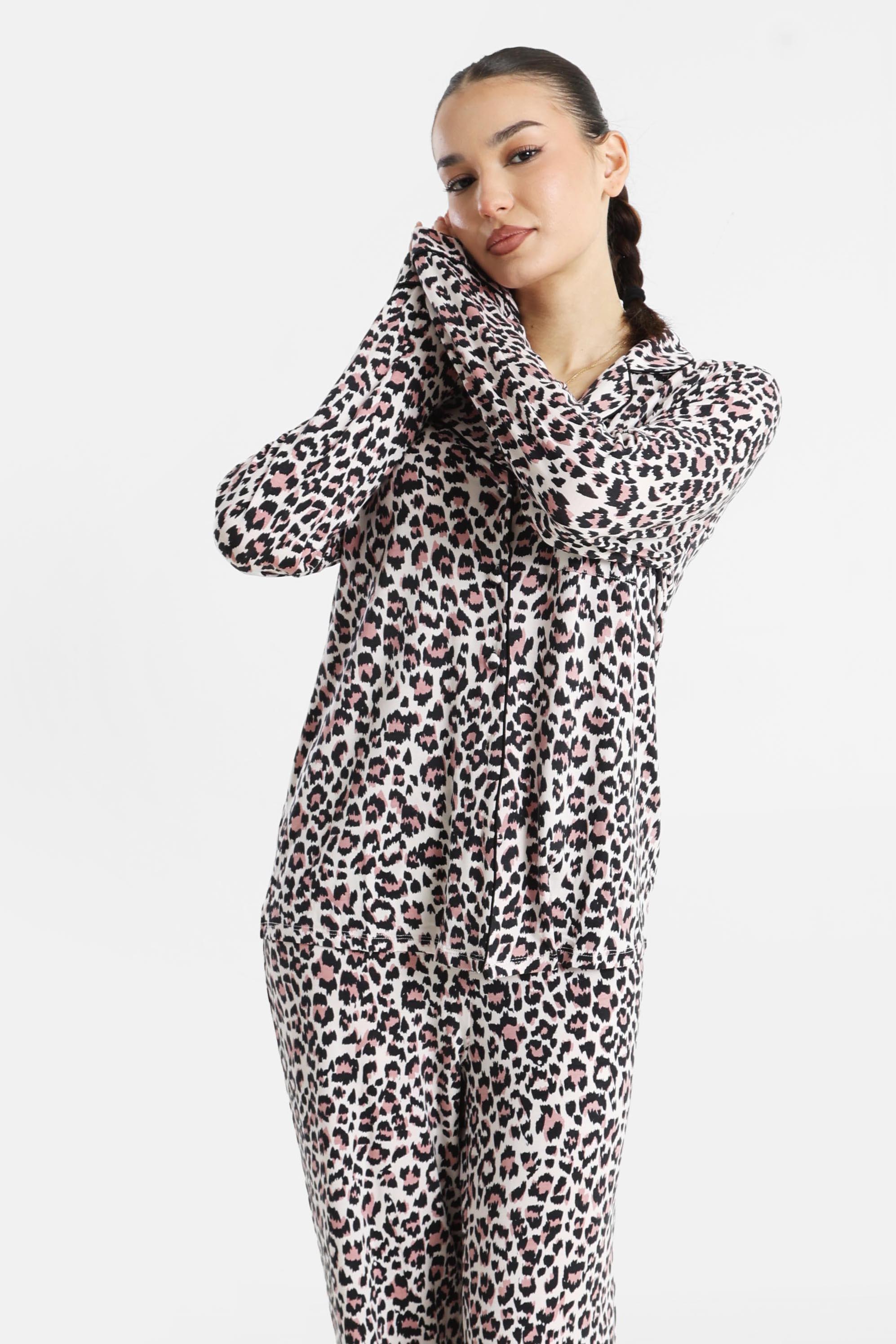 Haut de pyjama - Pink Leopard