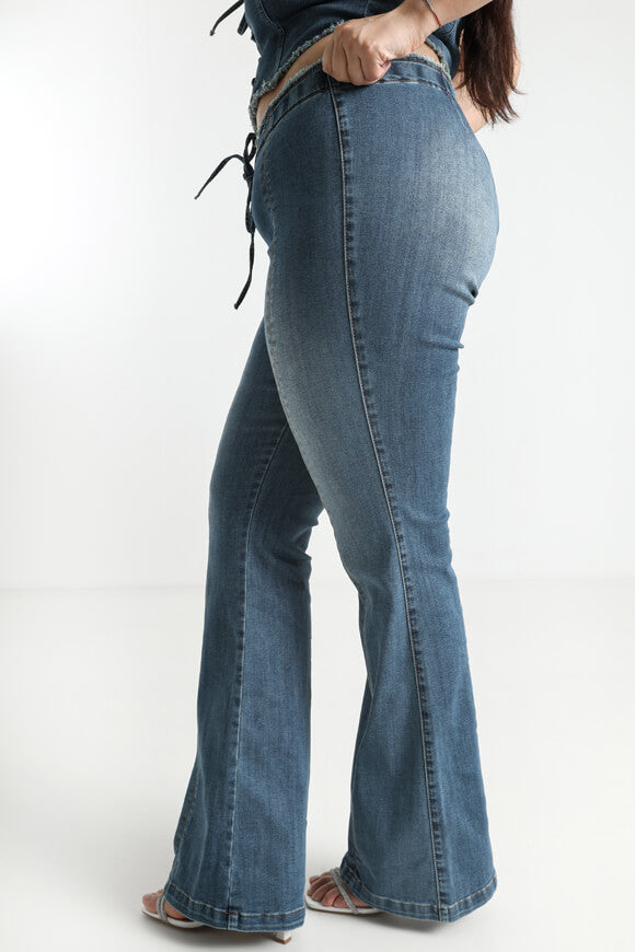 Flare Jeans - Dunkelblau