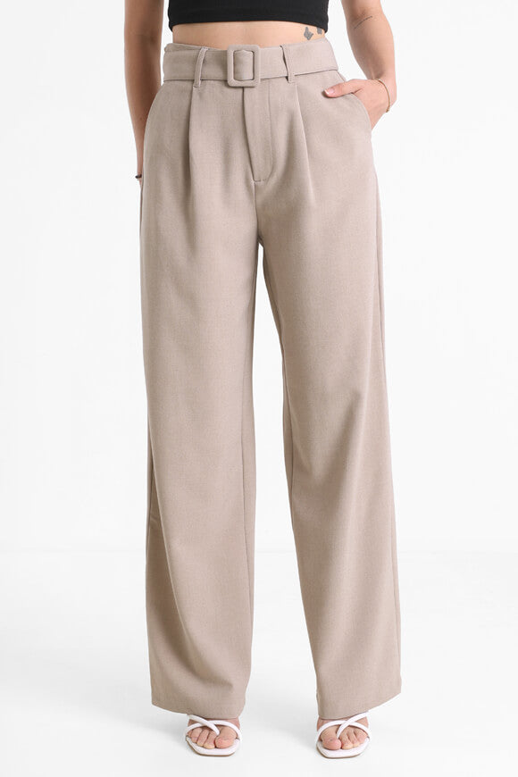 Wide Leg Hose - Beige