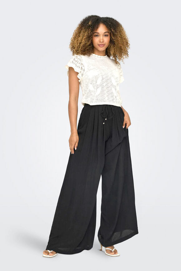 Chiara pantalon en seersucker - Black
