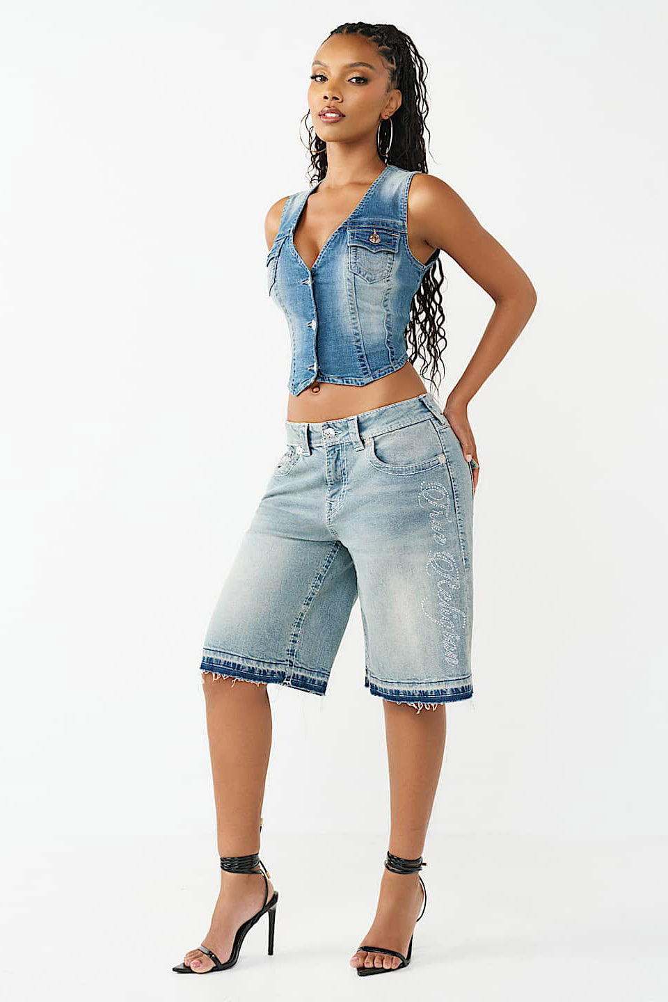 JESSIE Jeans Bermudashorts - Lazy Shine