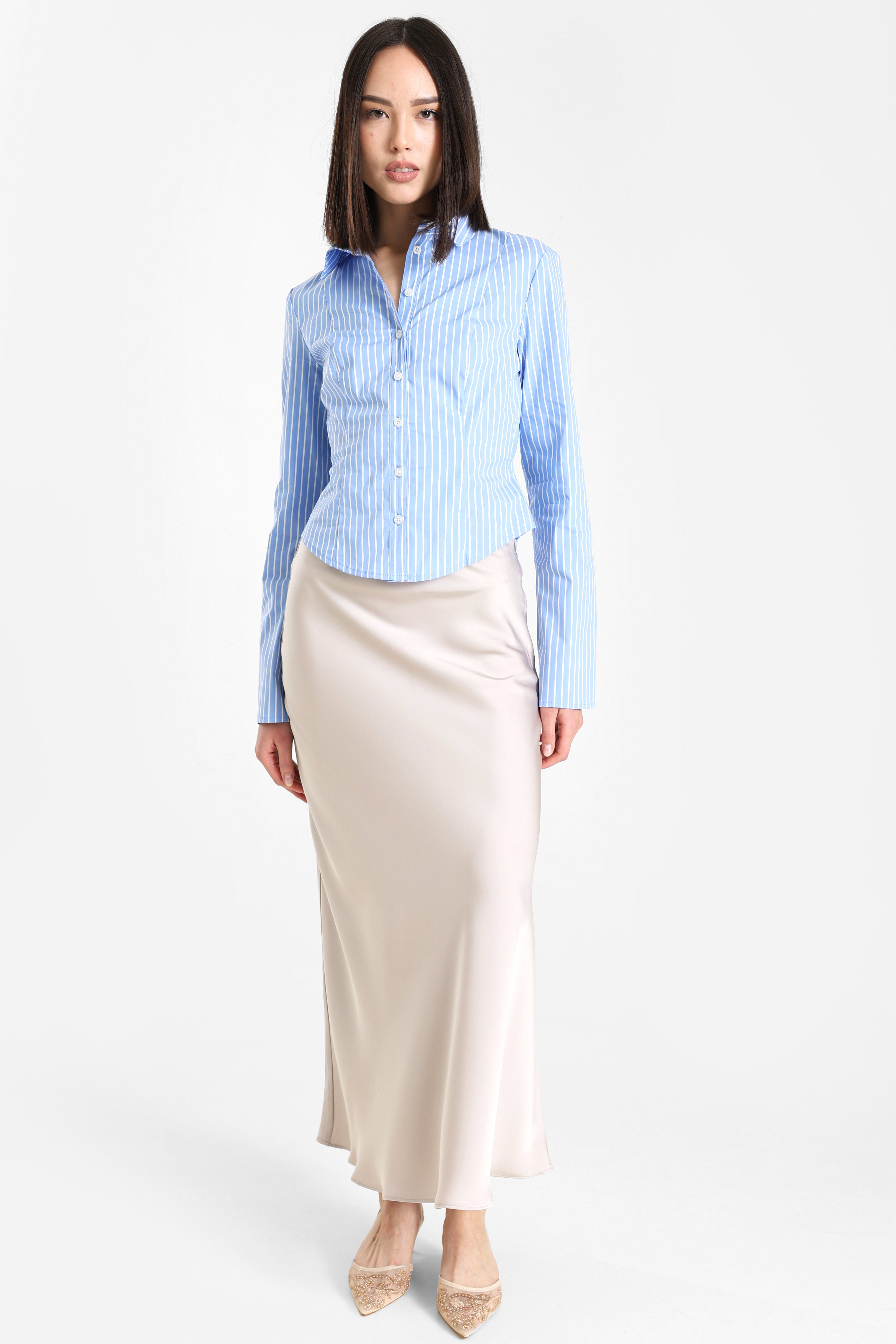 Shirt - Bleu Clair + Blanc