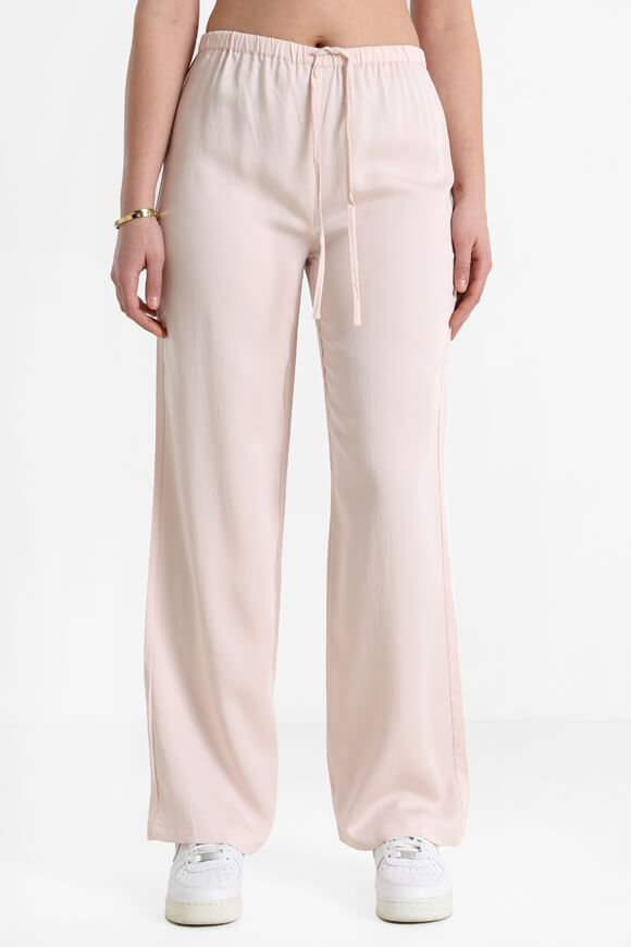 Stoffhose in Satin-Optik - Pink