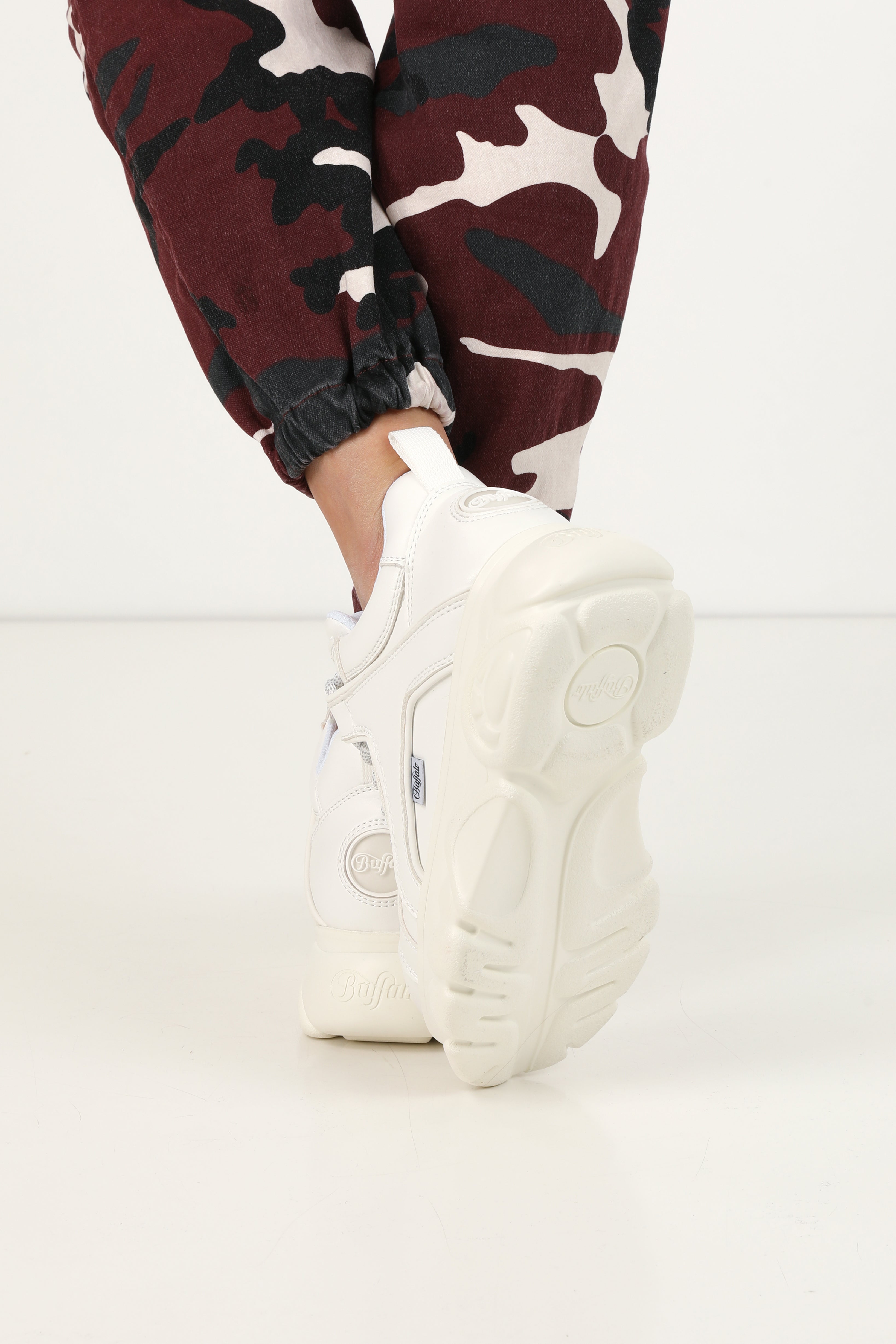 Baskets à plateforme - Blanc cassé