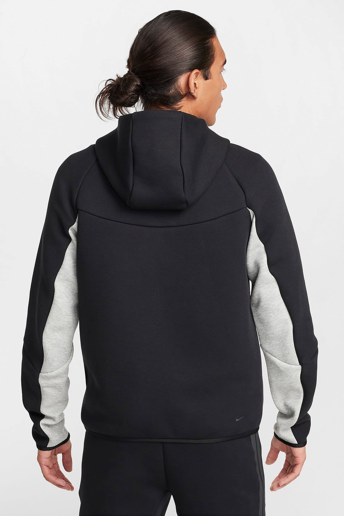 Sportswear Tech Fleece Kapuzensweatjacke - Black + Light Grey Heather
