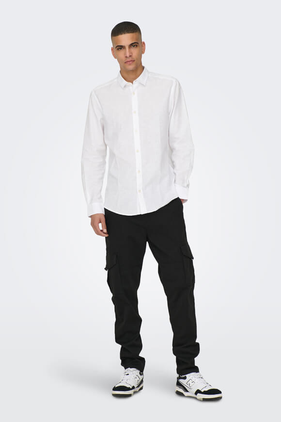 ONSCAIDEN Linen Shirt - White