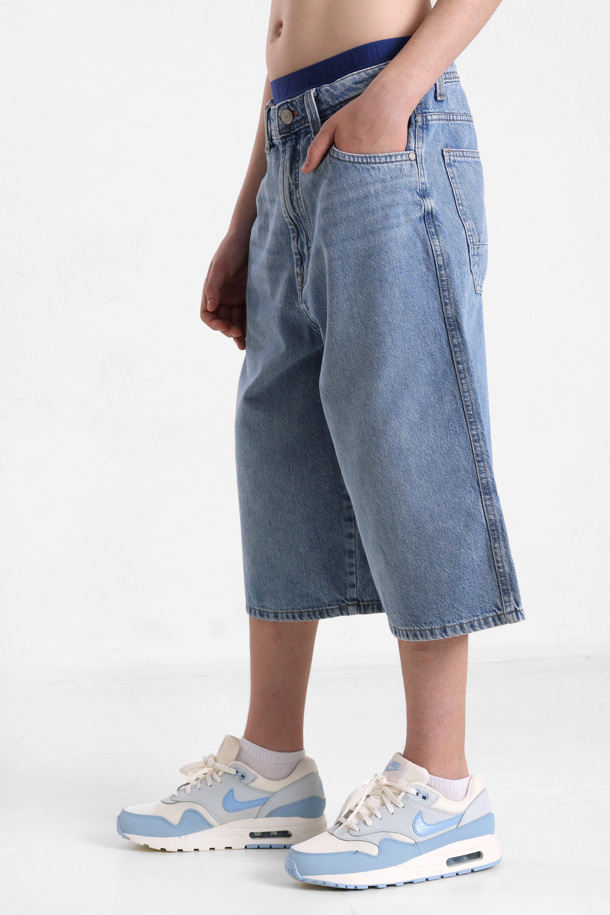 NKMBEN Jeans Bermudashorts - Light Blue Denim