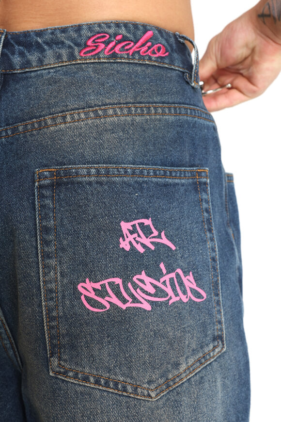 Baggy Fit Jeans - Dunkelblau