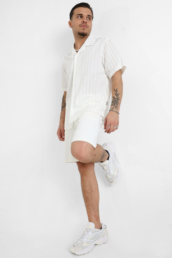 Strukturiertes Hemd - Weiss