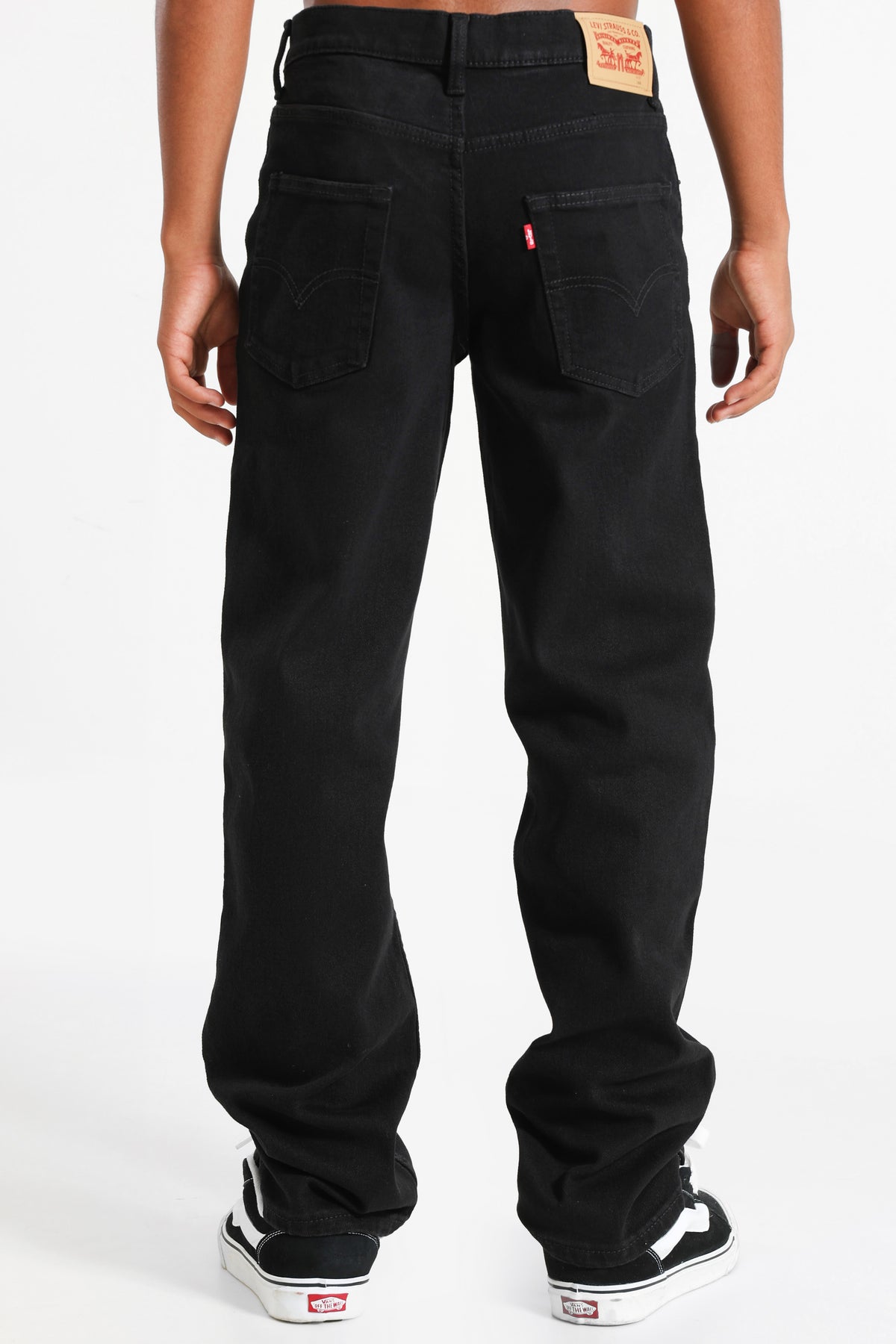 Stay Loose Taper Fit Jeans - Black