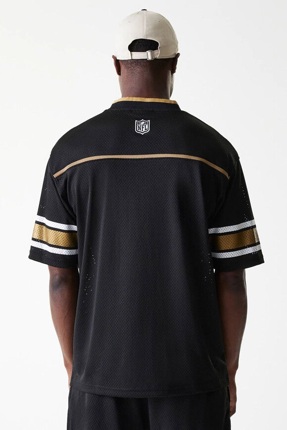 T-shirt in mesh - Black + Gold