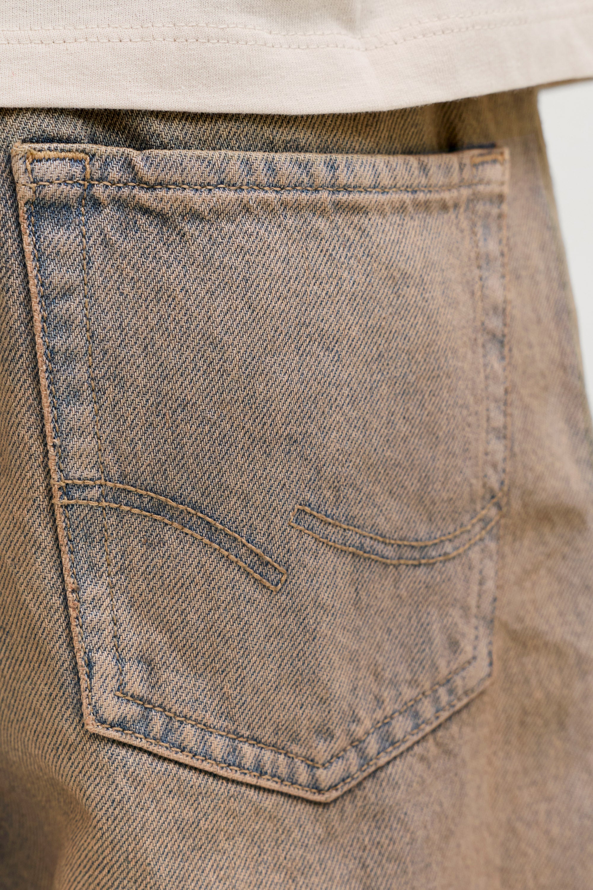 Jeans JJIDAVE a vestibilità ampia - Blue/Brown