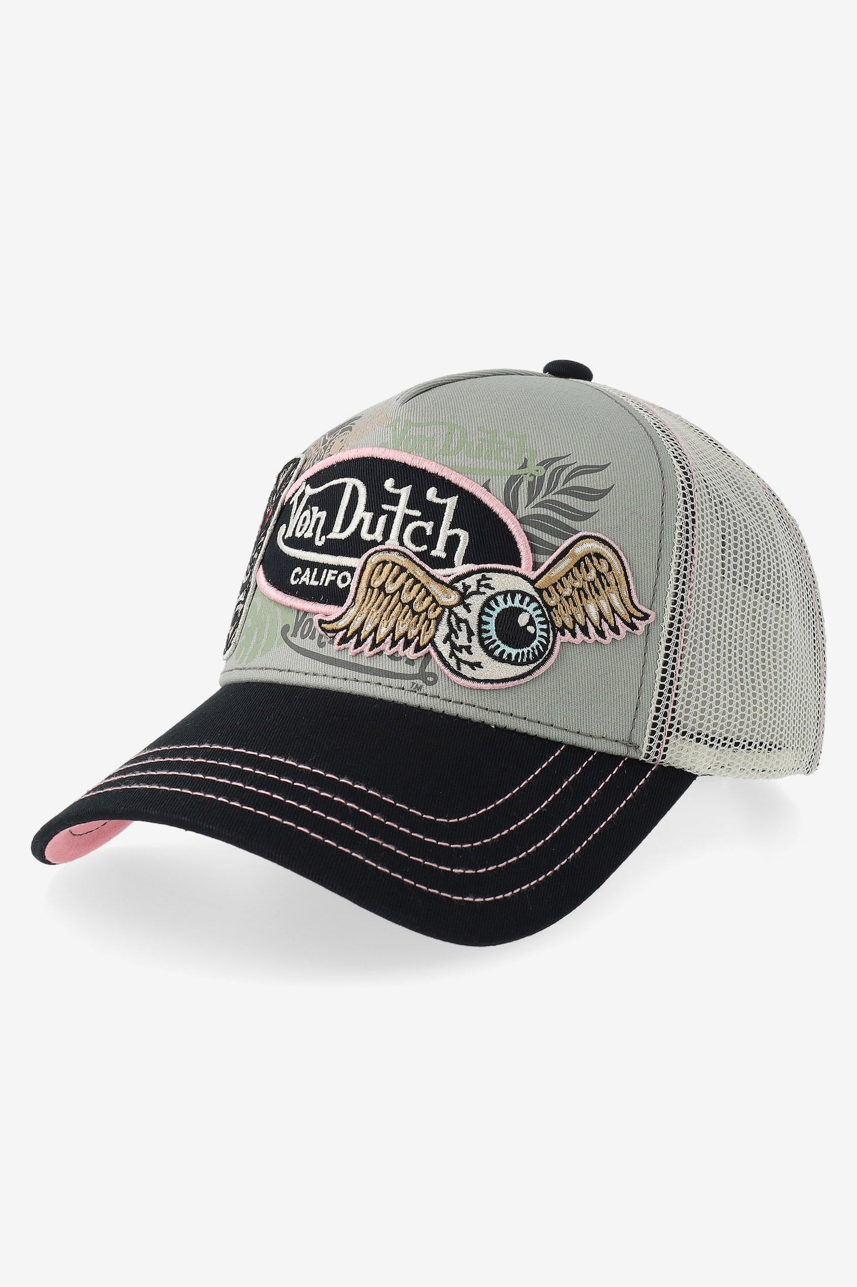 Trucker Cap / Snapback - Stone + Black