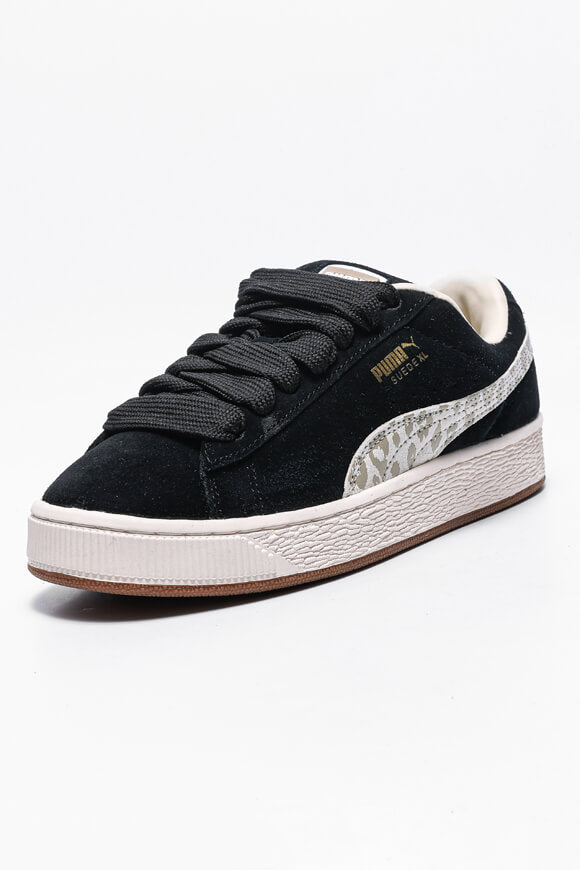 Suede XL Sneaker - Black + Warm White