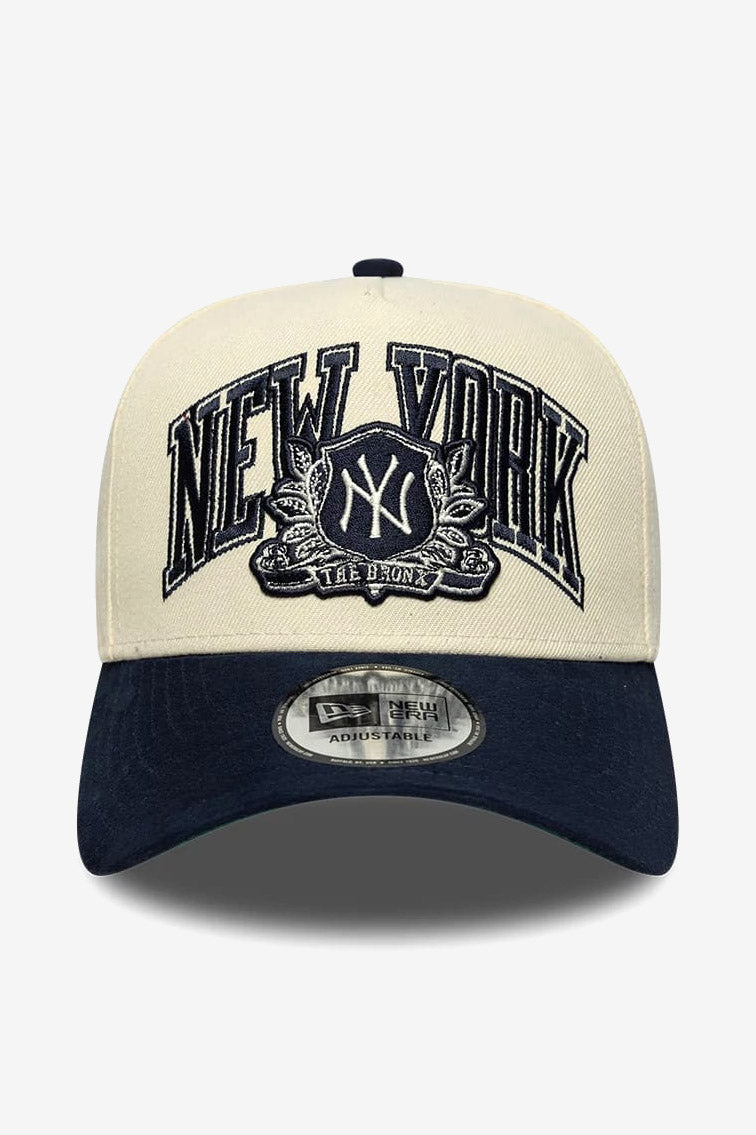 Snapback cap - Navy + Beige